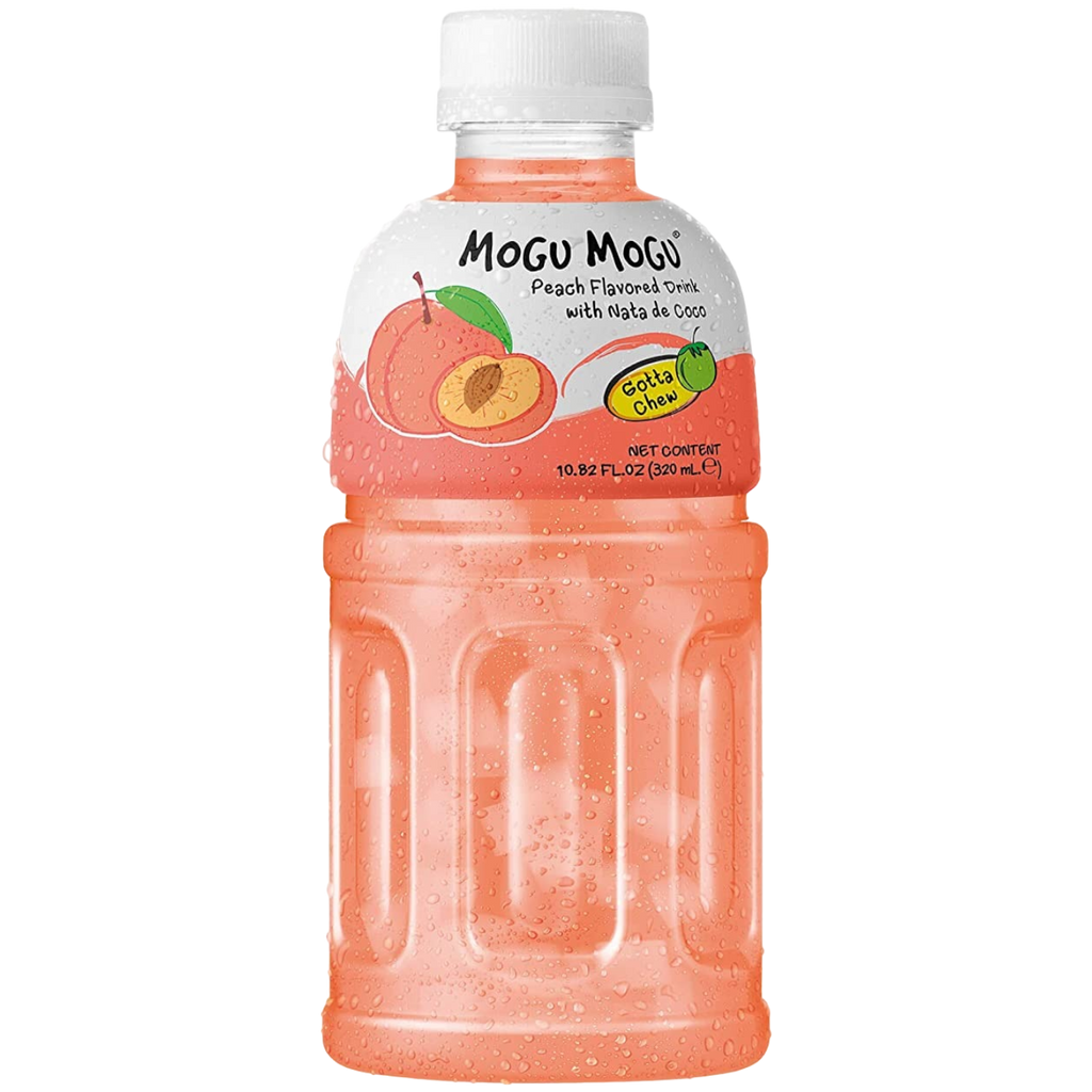 Mogu Mogu Peach Flavoured Drink with Nata de Coco - 320ml