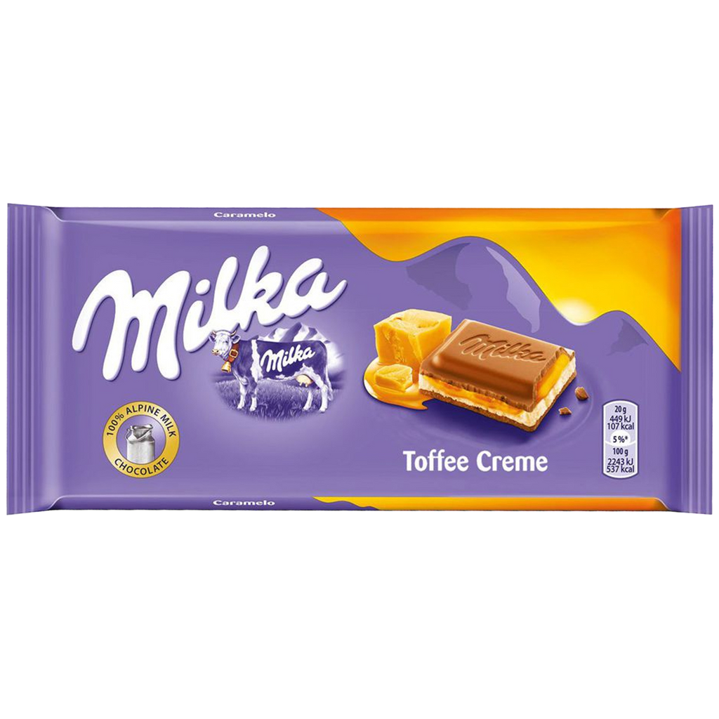 Milka Toffee Creme Chocolate Bar - 3.5oz (100g)