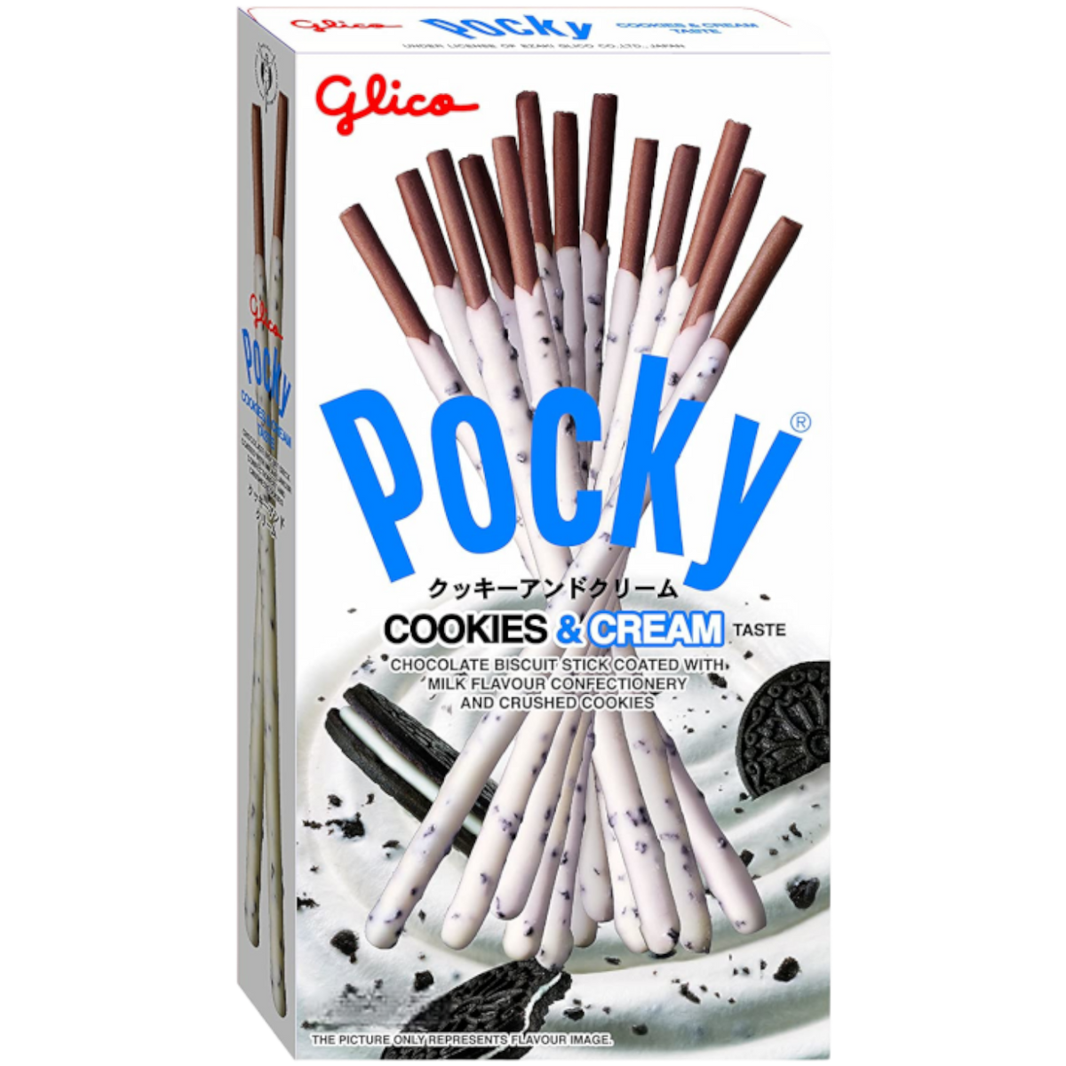 Pocky Sticks Cookies & Cream Flavour 1.41oz (40g) Poppin Candy