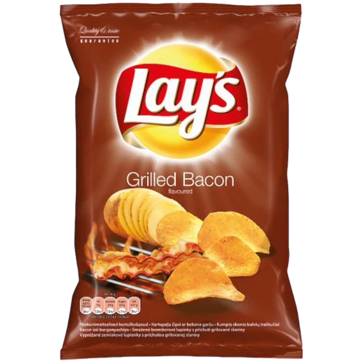 Lay's Grilled Bacon Potato Chips 4.59oz (130g) BB 14/07/24 Poppin Candy