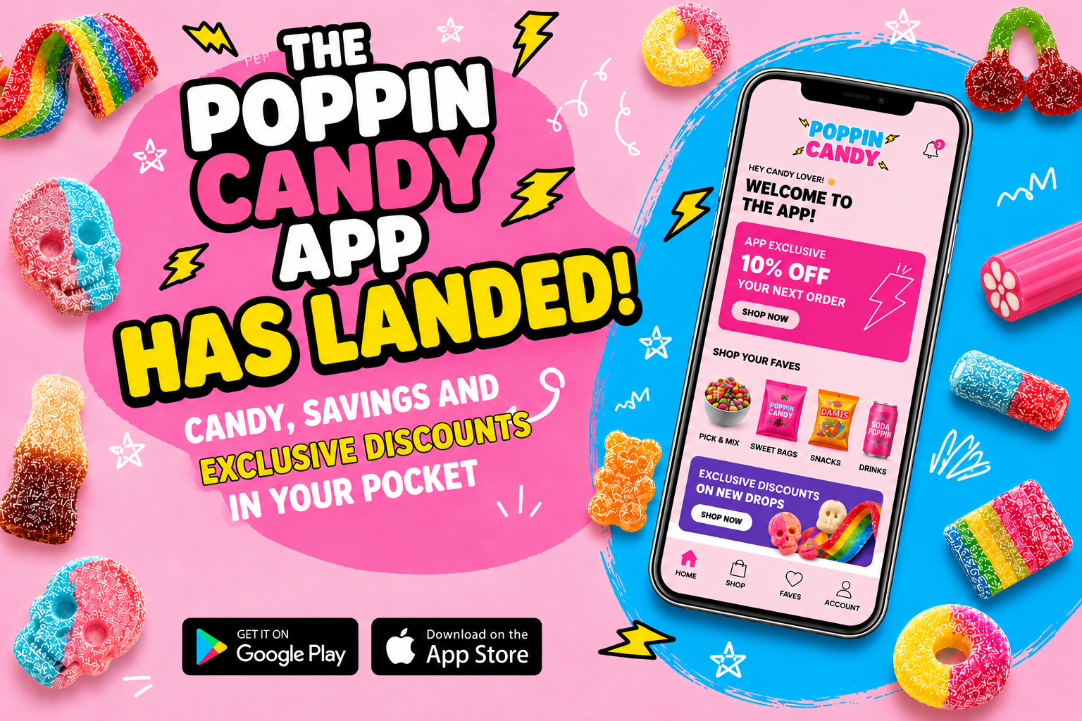 The Poppin Candy App Has Landed: Candy, Savings and Exclusive Discounts in Your Pocket