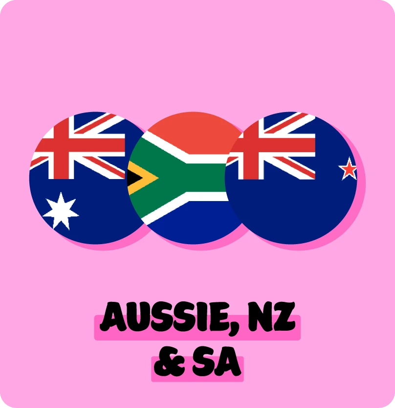 Australia, New Zealand & South Africa