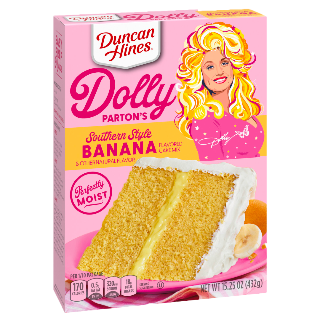 Dolly Parton's Southern Style Banana Flavoured Cake Mix - 15.25oz (432g)