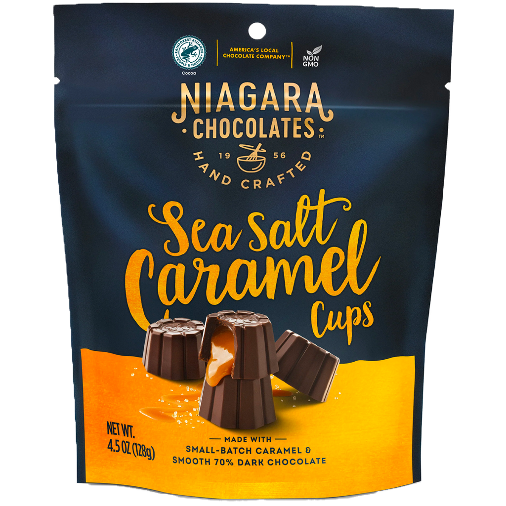 Niagara 70% Dark Sea Salt Caramel Cups - 4.5oz (127.5g)