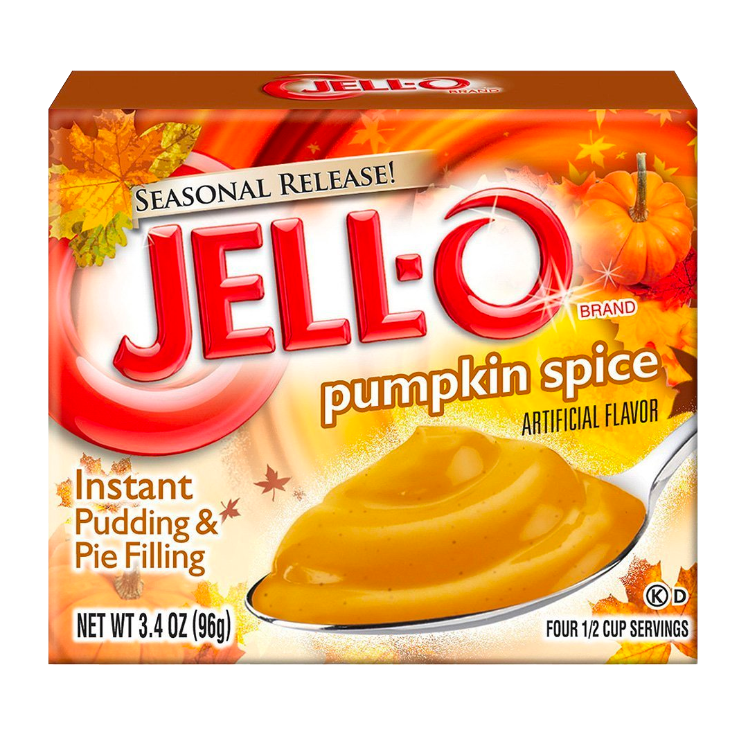 Jell-O Pumpkin Spice Instant Pudding & Pie Filling Mix - 3.4oz (96g)