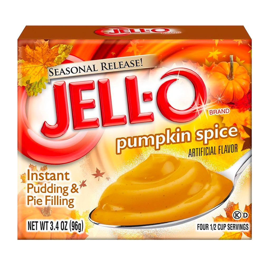 Jell-O Pumpkin Spice Instant Pudding & Pie Filling Mix - 3.4oz (96g)