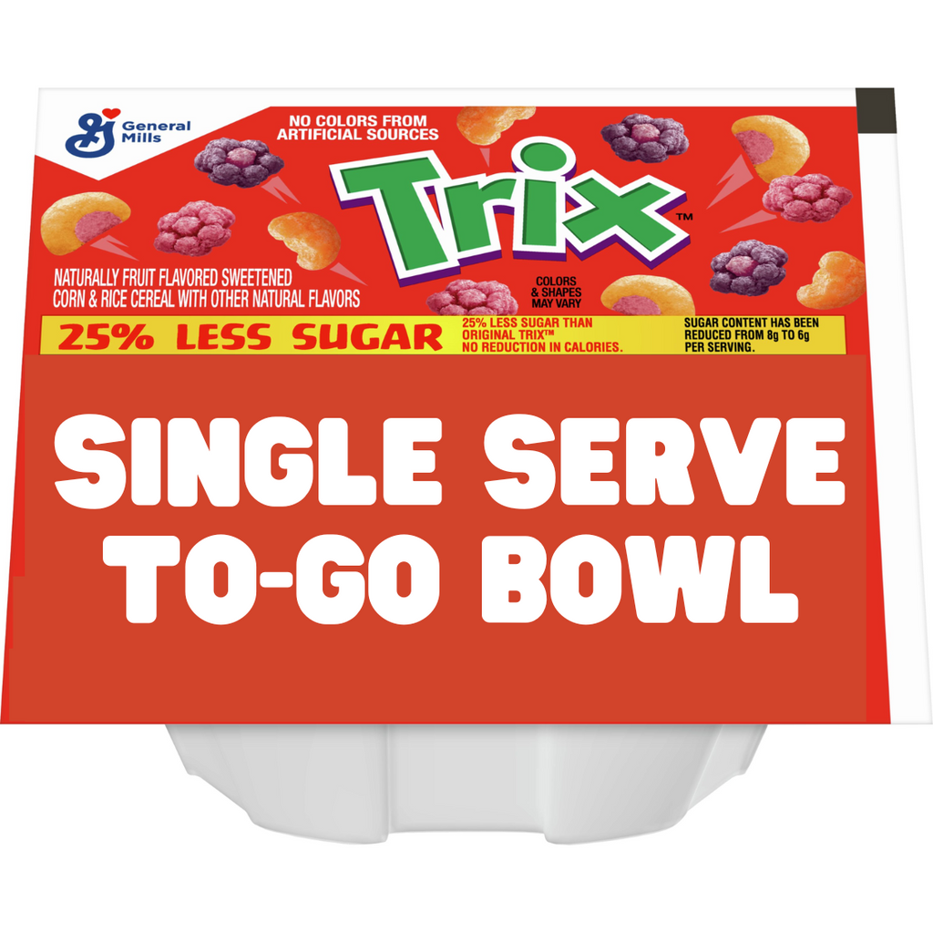 Trix Single Serve To-Go Cereal Bowl - 1oz (28g) BB March 24