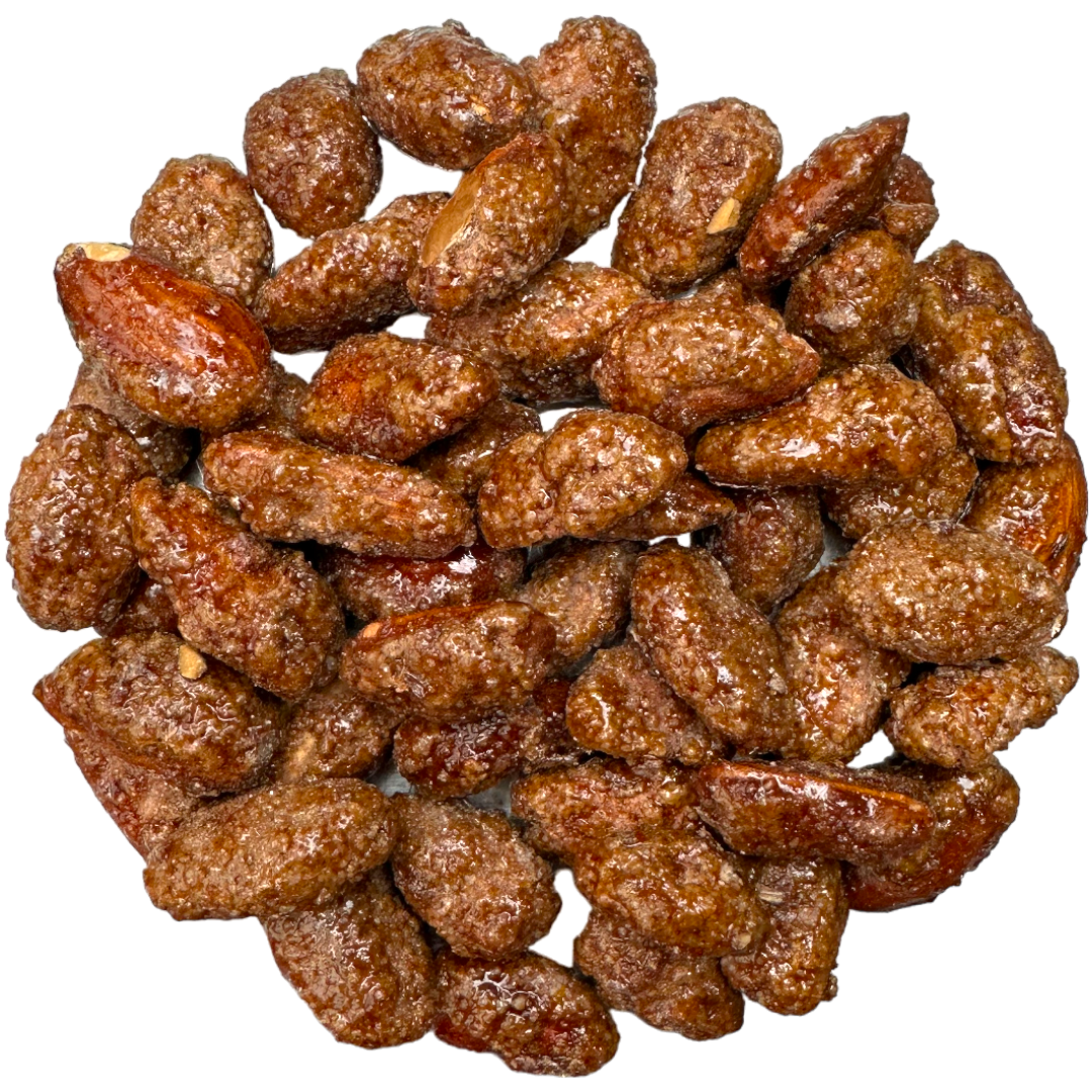 Apple Cinnamon Flavoured Premium Handmade Caramelised Roasted Almonds - 2.82oz (80g)