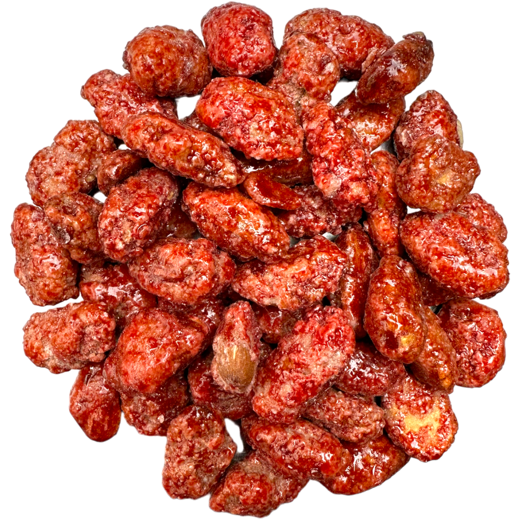 Pomegranate Flavoured Premium Handmade Caramelised Roasted Almonds - 2.82oz (80g)