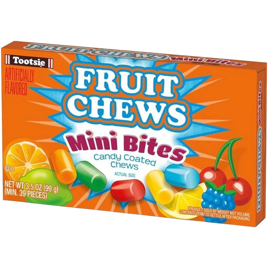 Tootsie Fruit Chews Mini Bites Theatre Box - 3.5oz (99g)