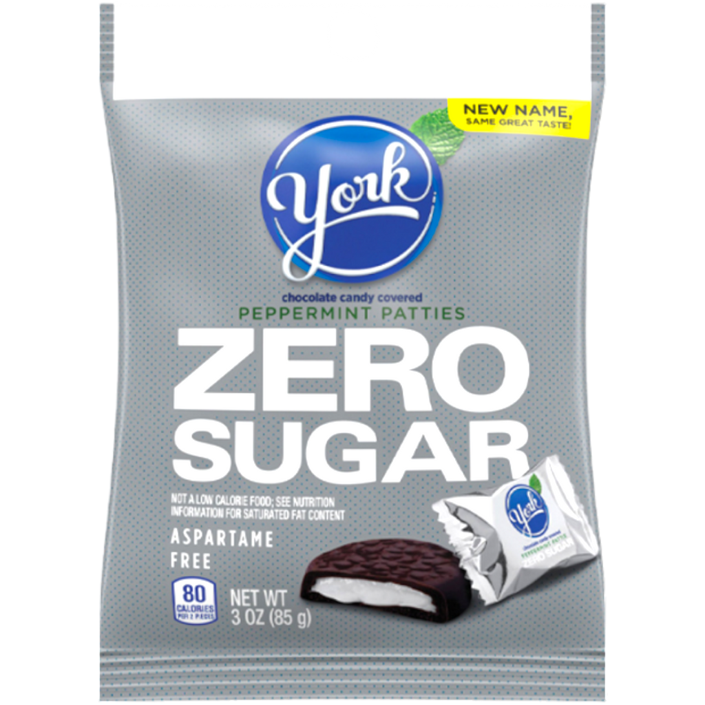 York Peppermint Patties Zero Sugar Peg Bag - 3oz (85g)