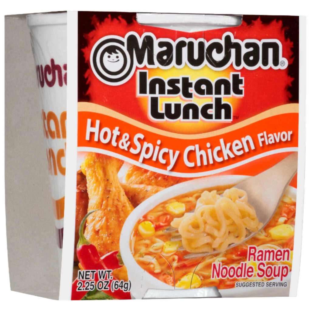 Maruchan Hot & Spicy Chicken Flavor Instant Lunch Ramen Noodles - 2.25oz (64g)