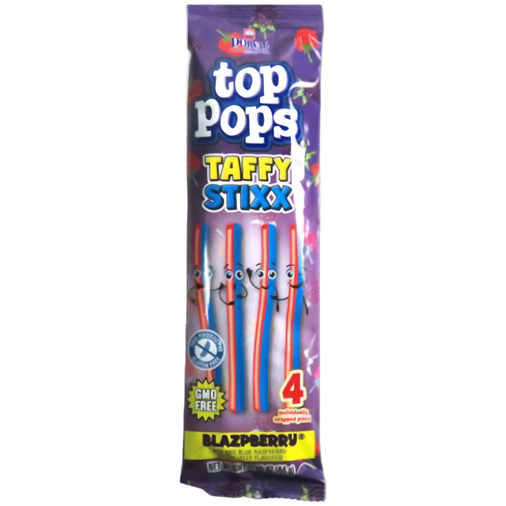 Top Pops Taffy Stixx Blazpberry - 1.55oz (44g)