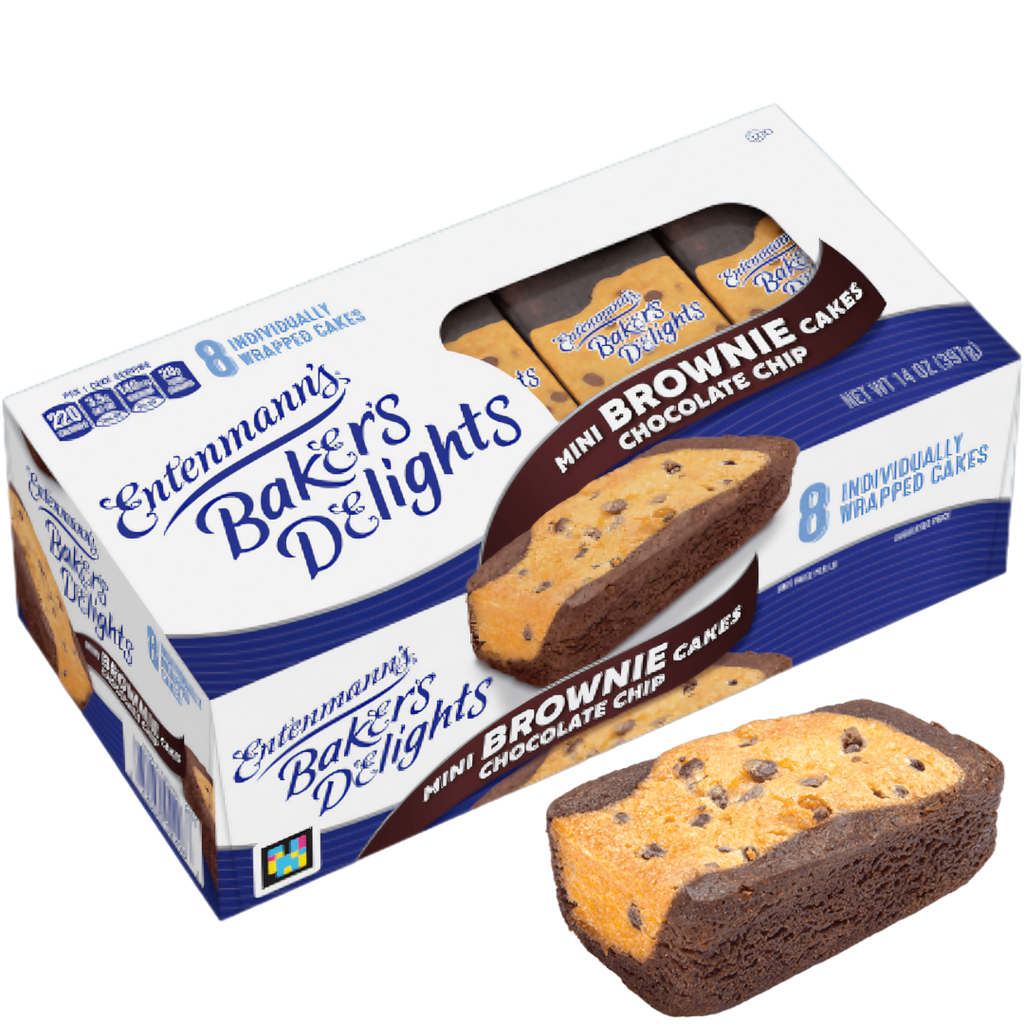Entenmann's Baker's Delights Mini Brownie Chocolate Chip Cakes