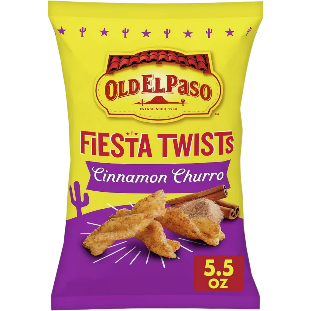 Old El Paso Fiesta Twists Cinnamon Churro Flavour - 5.5oz (155g)