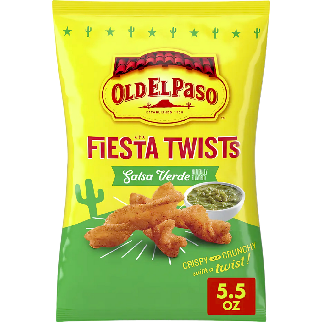 Old El Paso Fiesta Twists Salsa Verde Flavour - 5.5oz (155g)