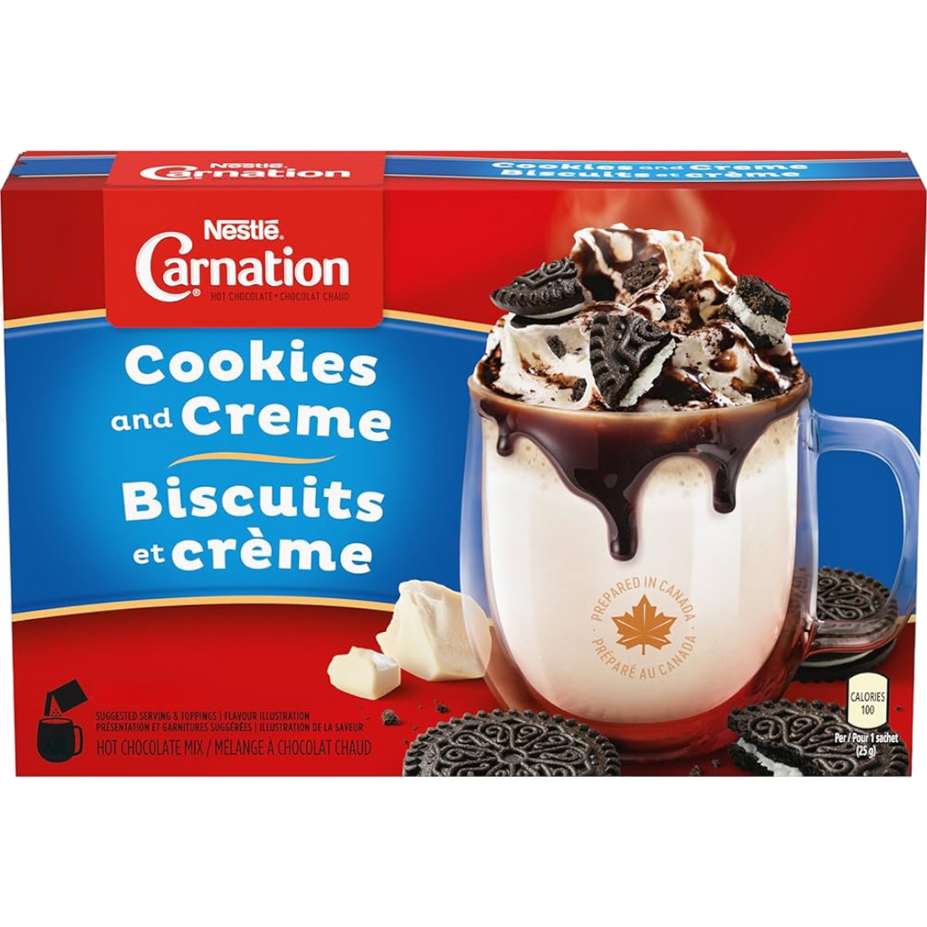 Nestlé Carnation Cookies and Creme Hot Chocolate Mix Single Sachet (Canada) - 0.88oz (25g)