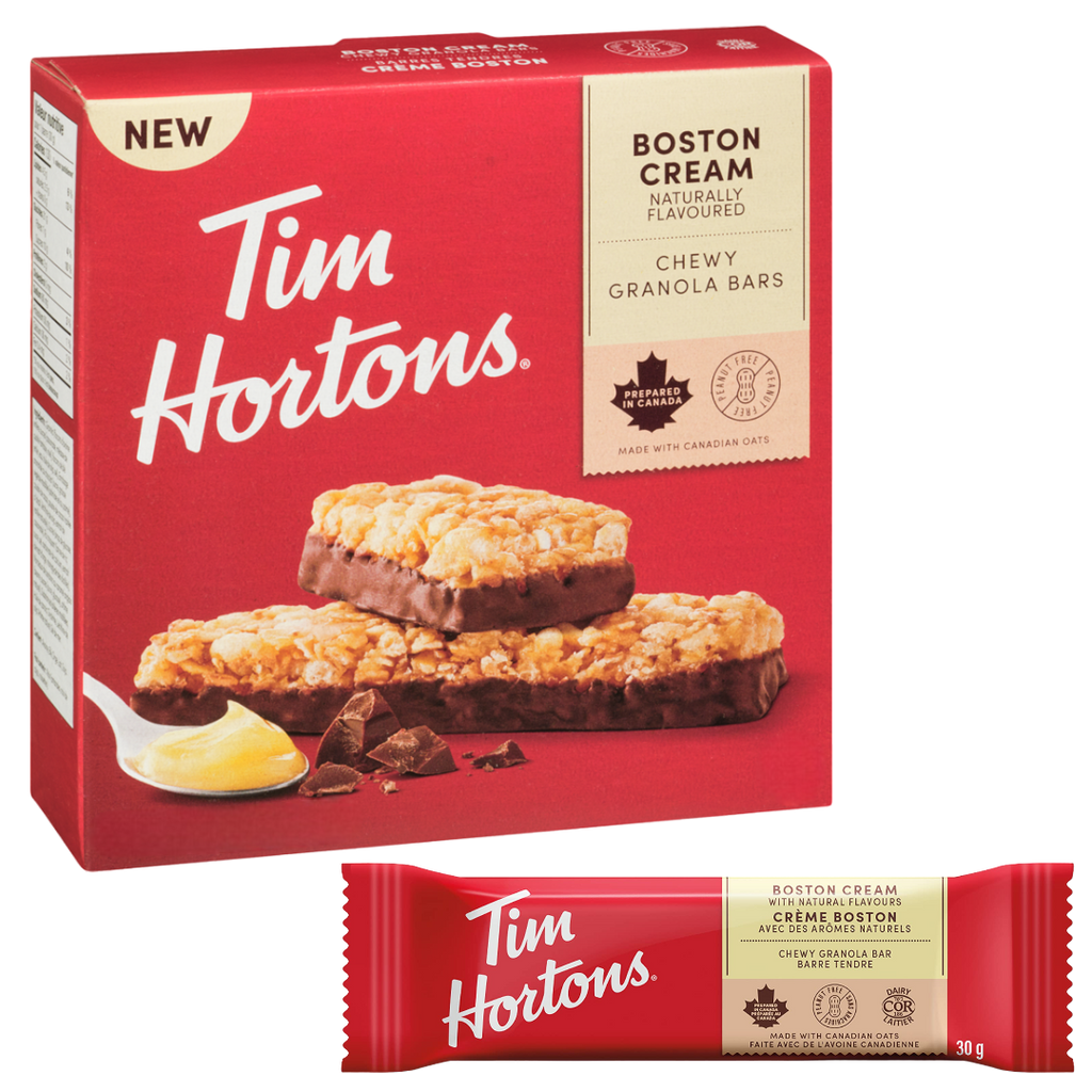 Tim Hortons Boston Cream Pie Chewy Granola Bar SINGLE (Canada) - 1.05oz (30g)