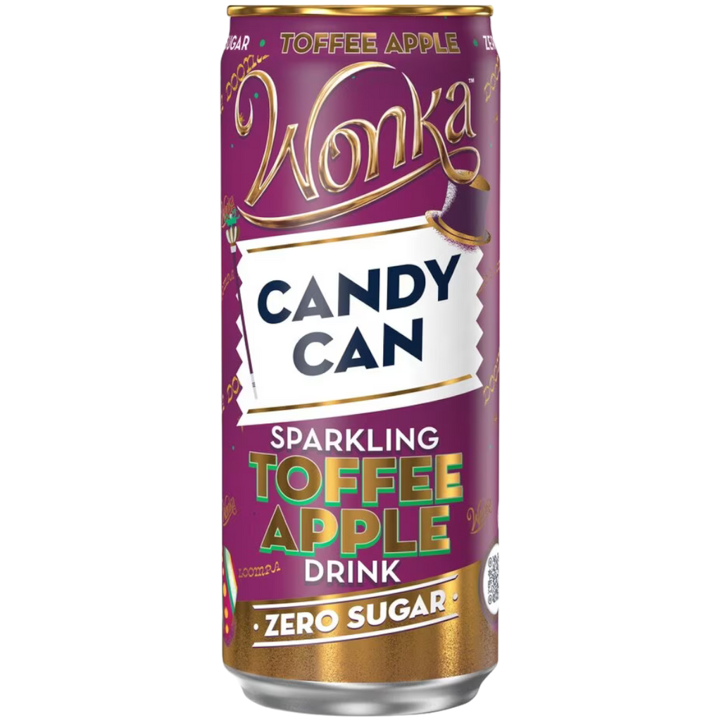 Wonka Candy Can Sparkling Toffee Apple Zero Sugar Can - 11.15fl.oz (330ml)