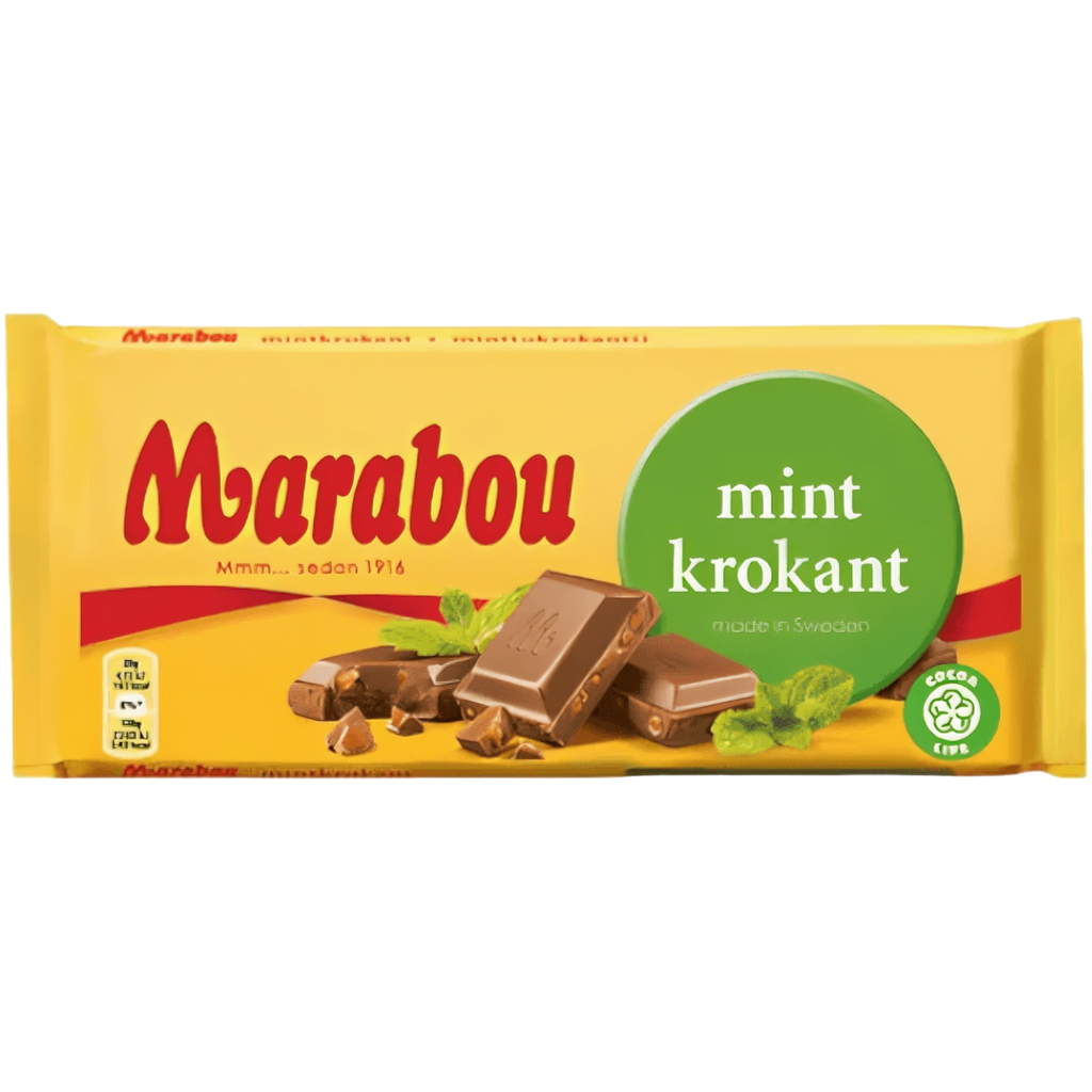 Marabou Mintkrokant – Chocolate Mint Crisp (Sweden) - 7.05oz (200g)