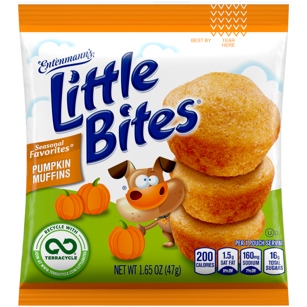 Entenmann's Little Bites Pumpkin Mini Muffins Pouch (Limited Edition) - 1.65oz (47g)