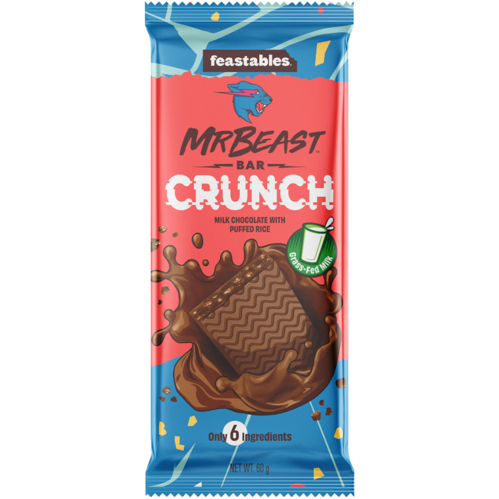 Mr Beast Feastables Milk Chocolate Crunch Bar - 2.11oz (60g)