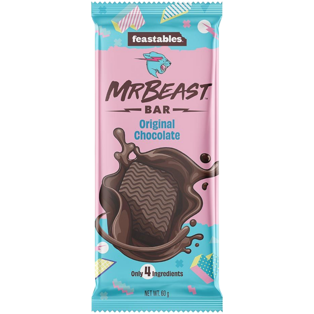 Mr Beast Feastables Original Chocolate Bar - 2.11oz (60g) | Poppin Candy