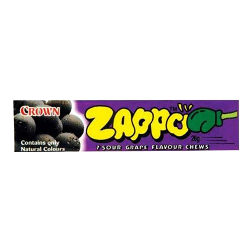 Zappo Grape Chews (Australian) - 0.9oz (26g)