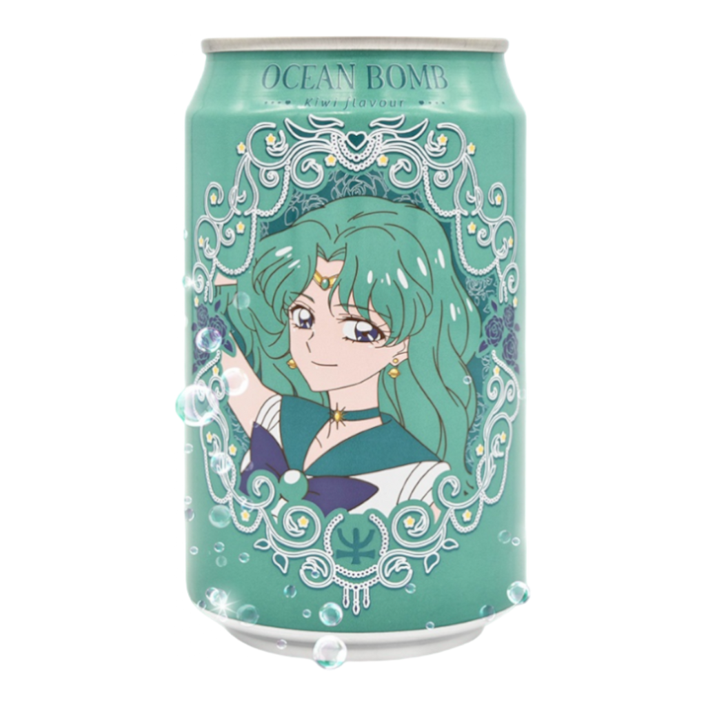 Ocean Bomb Sailor Moon - Kiwi Flavour Sparkling Water - 11.1fl oz (330ml)