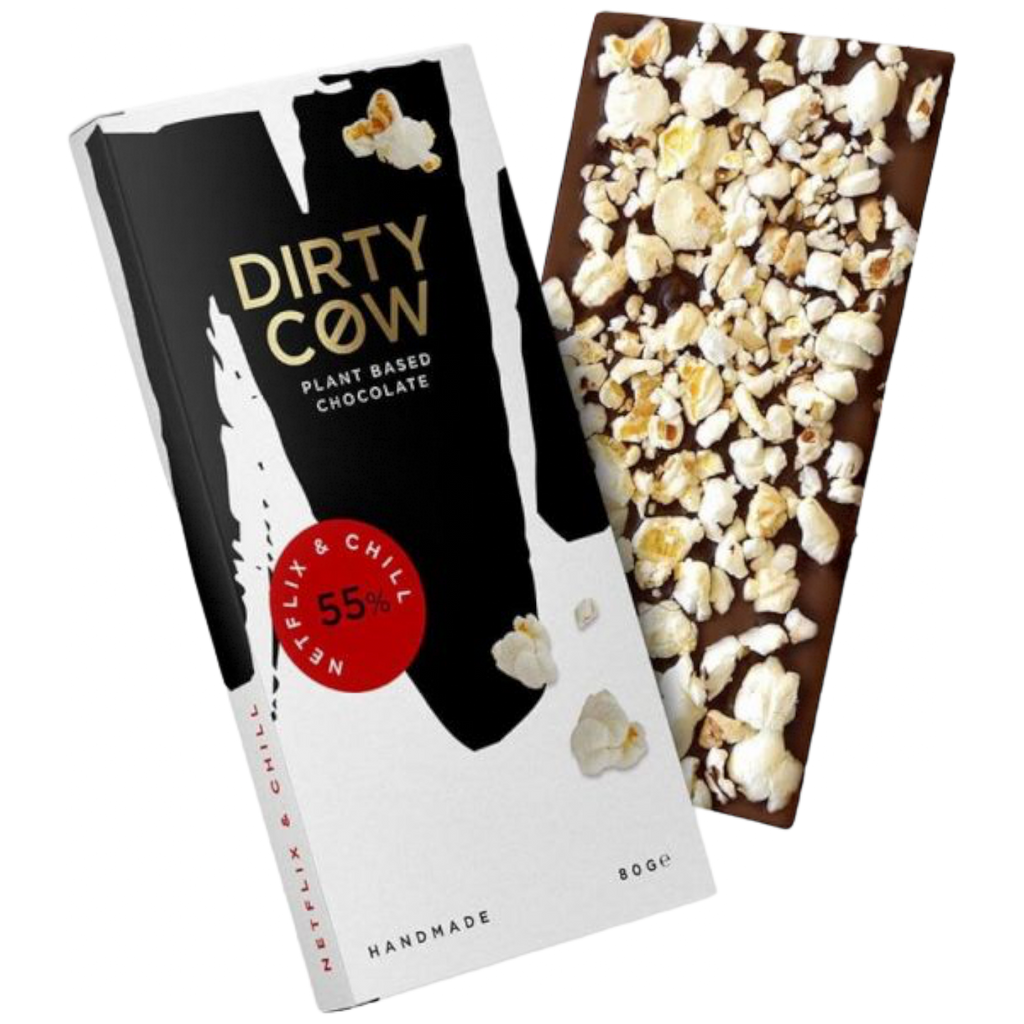 Dirty Cow Netflix & Chill Plant Based Chocolate Bar - 2.8oz (80g)