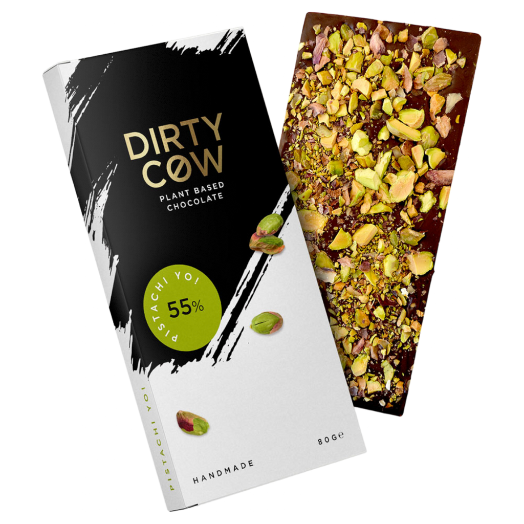 Dirty Cow Pistachi Yo! Plant Based Chocolate Bar - 2.8oz (80g)