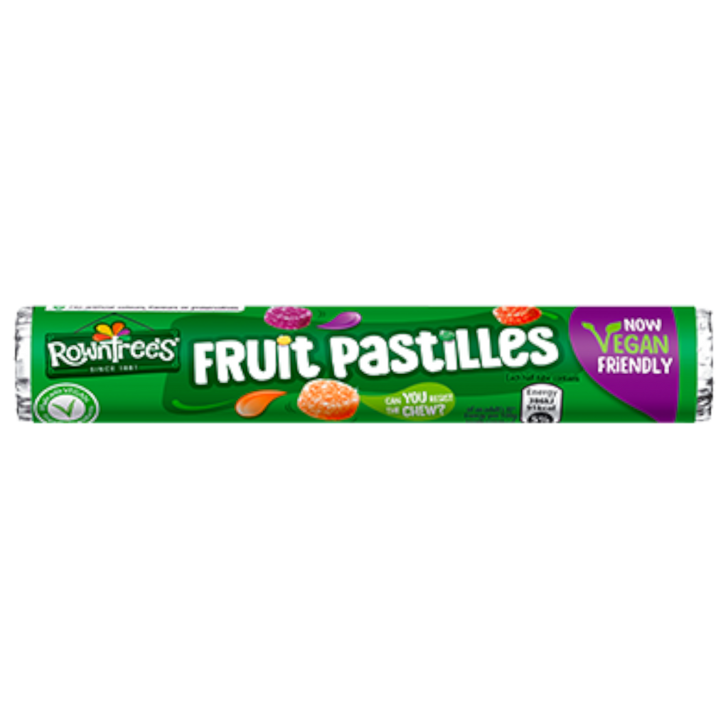 Rowntree's Fruit Pastilles Vegan Friendly Sweets Tube - 1.8oz (52.5g)