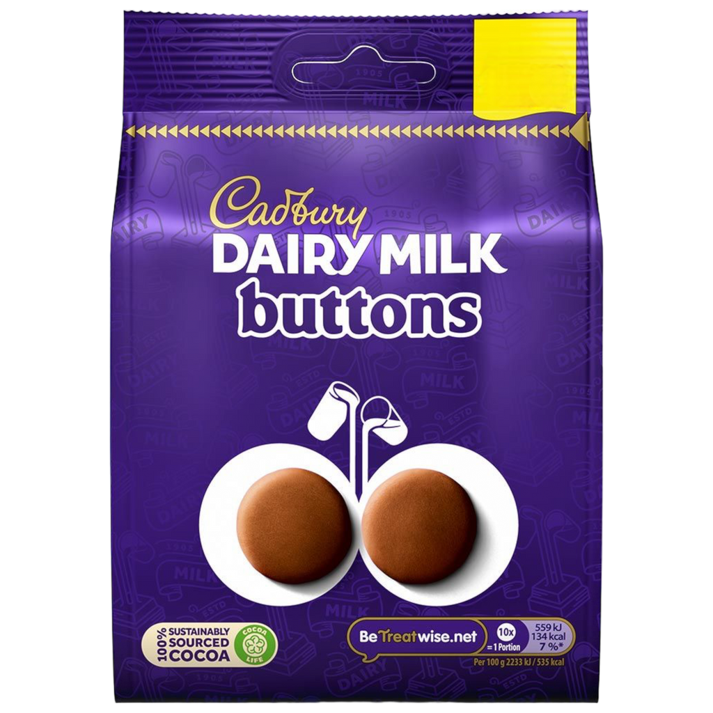 Cadbury Dairy Milk Giant Buttons Bag - 3.3oz (95g)