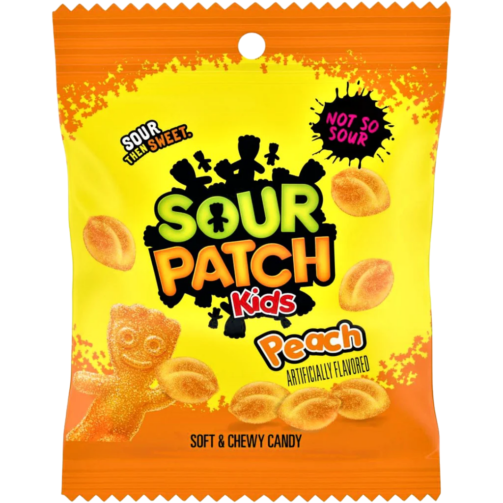 Sour Patch Kids Peach Peg Bag - 3.56oz (101g)