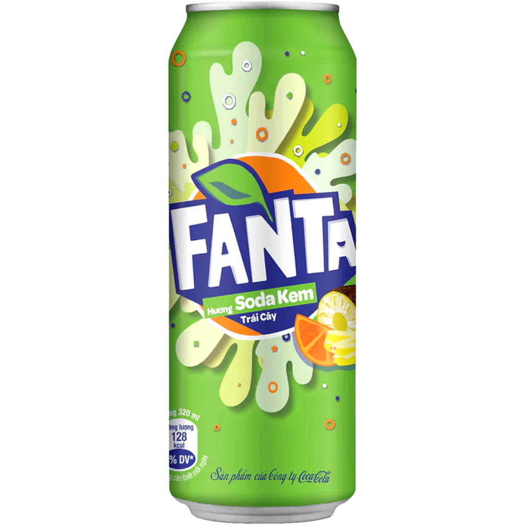 Fanta Fruity Cream Soda Kem (Vietnam) - 10.8fl.oz (320ml)