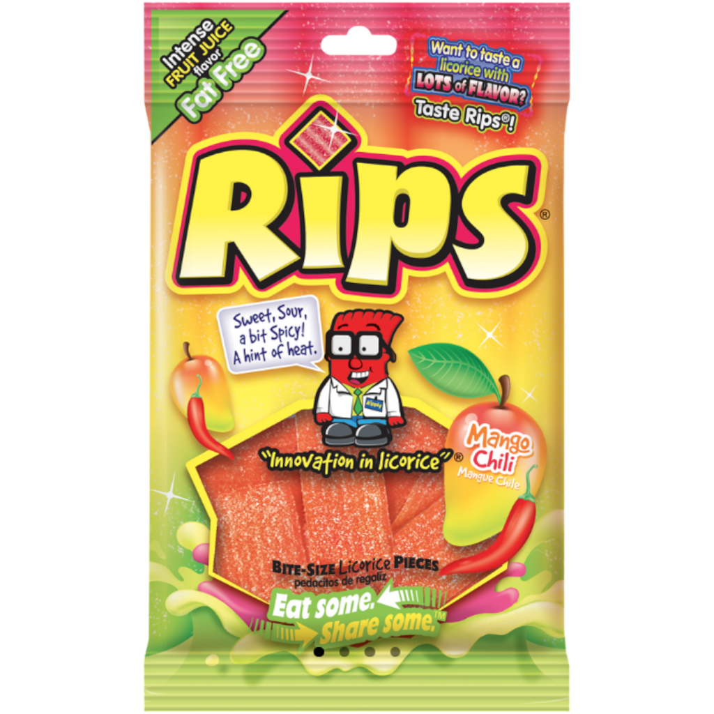 Rips Mango Chilli Bite Size Pieces Peg Bag - 4oz (113g)