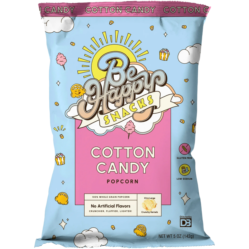 BE HAPPY SNACKS D'Amelio Cotton Candy Popcorn - 5oz (142g)