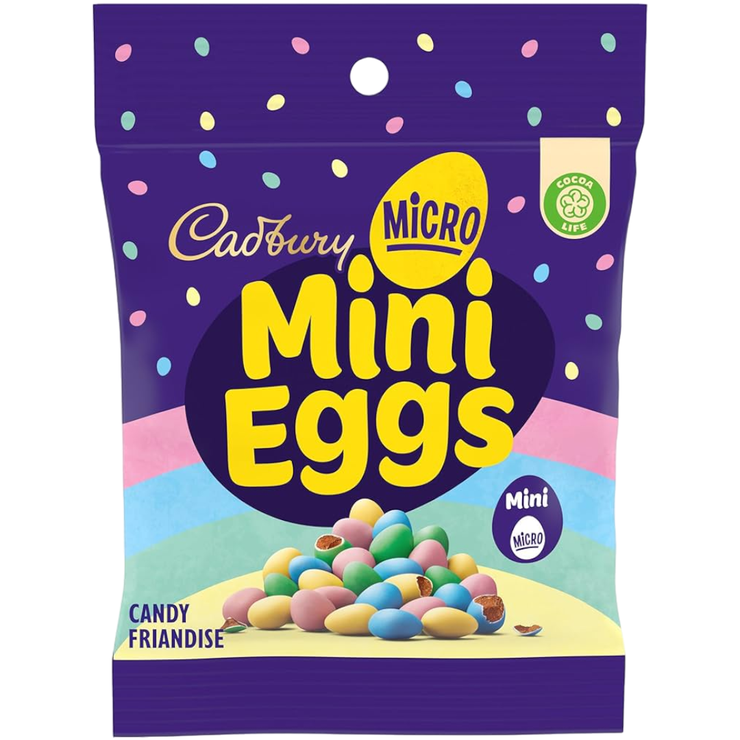 Cadbury Micro Mini Eggs Peg Bag (Canada) - 3.17oz (90g)