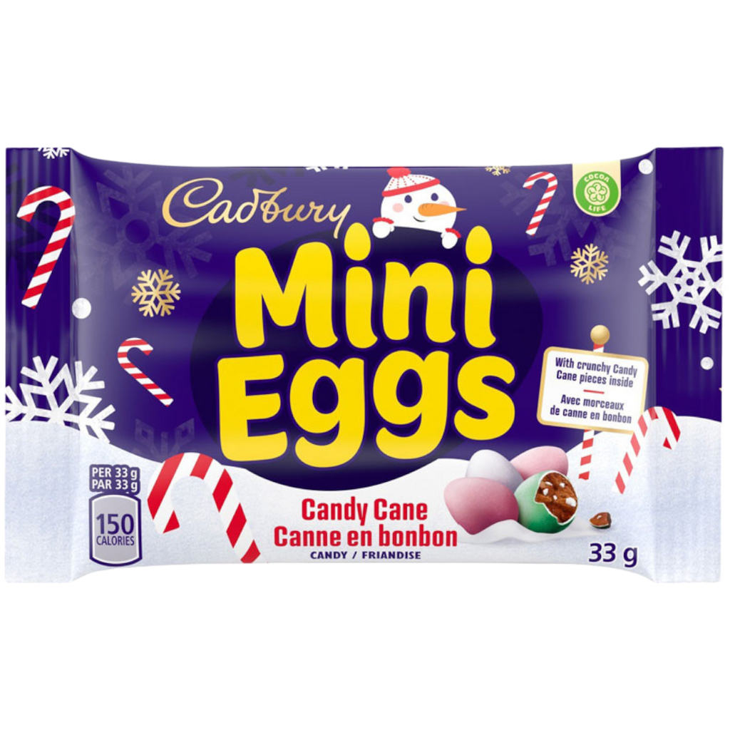 Cadbury Mini Eggs Candy Cane (Canada) 1.16oz (33g) Poppin Candy