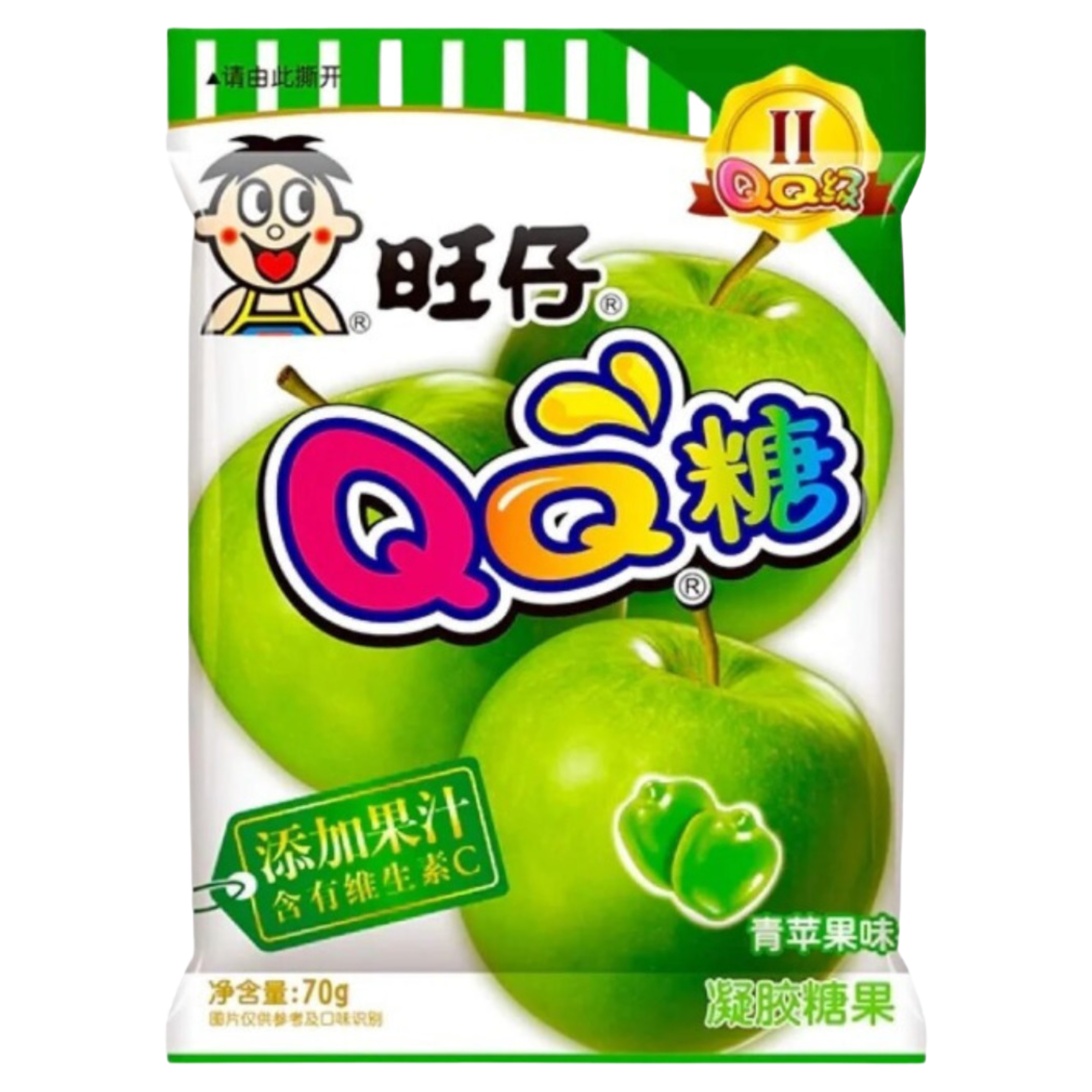 Want Want QQ Apple Gummies - 2.4oz (70g)