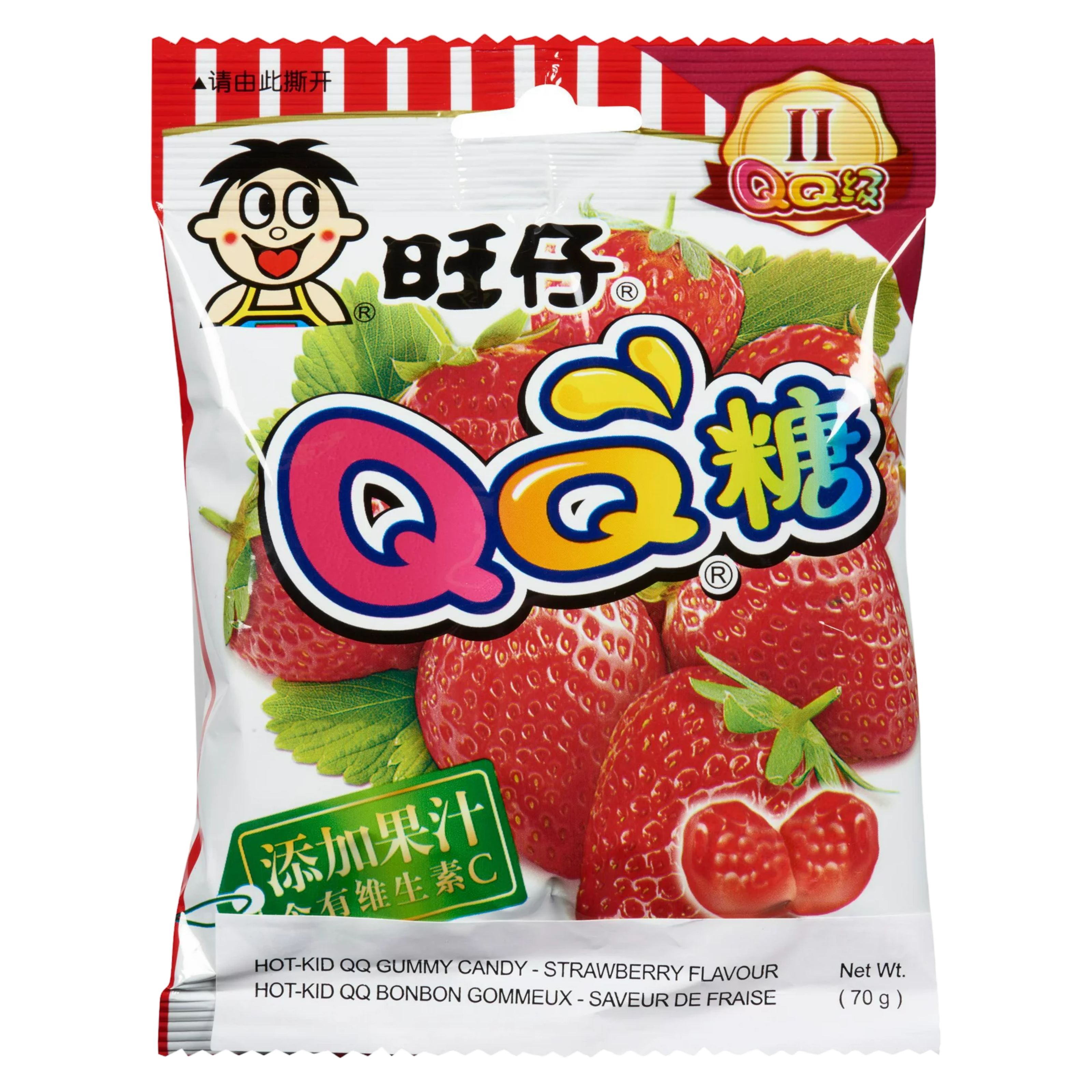 Want Want QQ Strawberry Gummies - 2.4oz (70g)