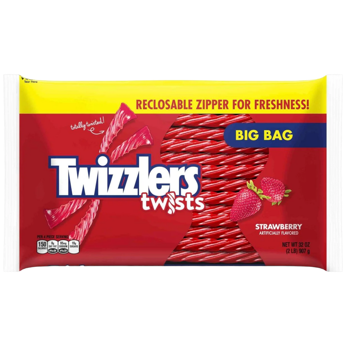 Twizzlers - Strawberry BIG BAG - 31.9oz (907g) | Poppin Candy