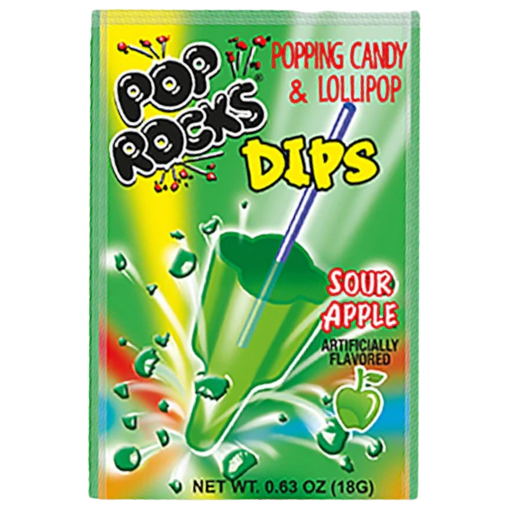 Pop Rocks Dips Sour Apple - 18g