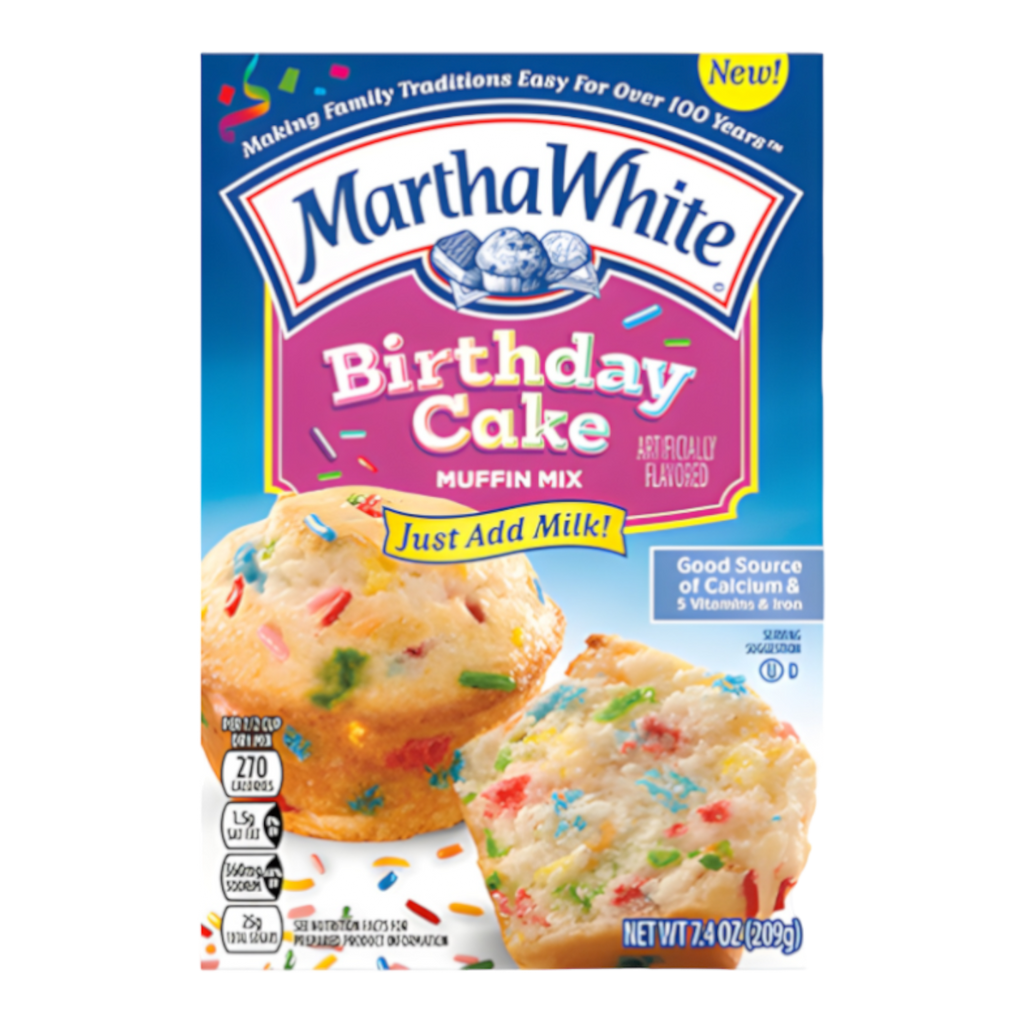 Martha White Birthday Cake Muffin Mix - 7.4oz (207g)