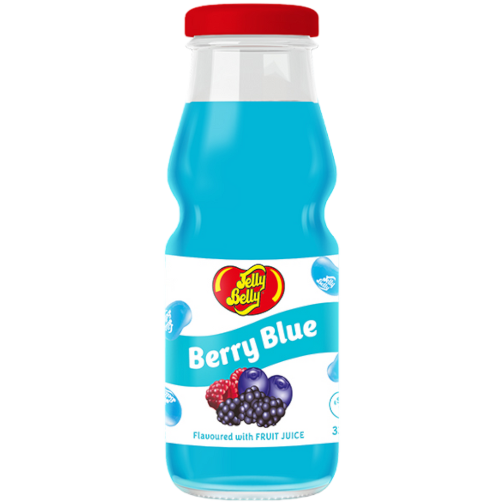 Jelly Belly Berry Blue Drink in Glass Bottle - 11.15fl.oz (330ml)