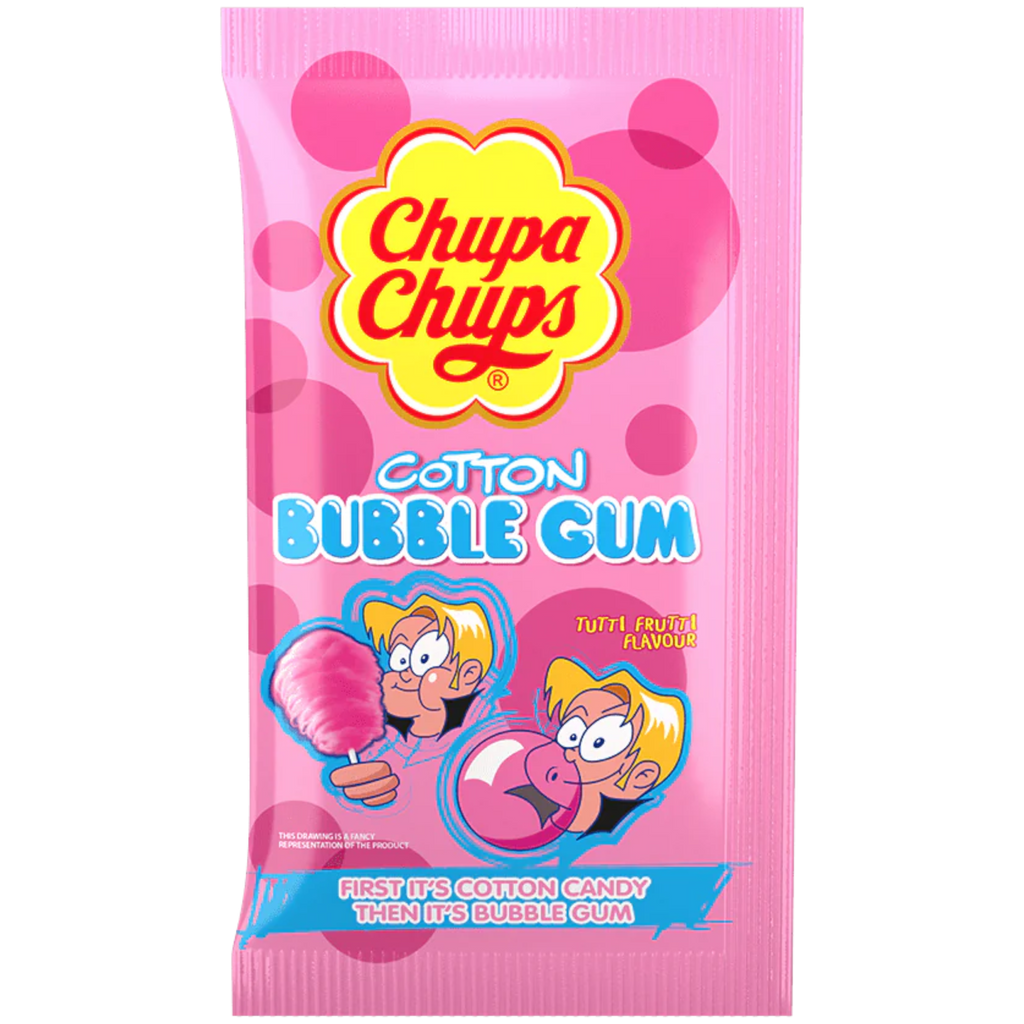 Chupa Chups Cotton Candy Bubble Gum - 0.38oz (11g)