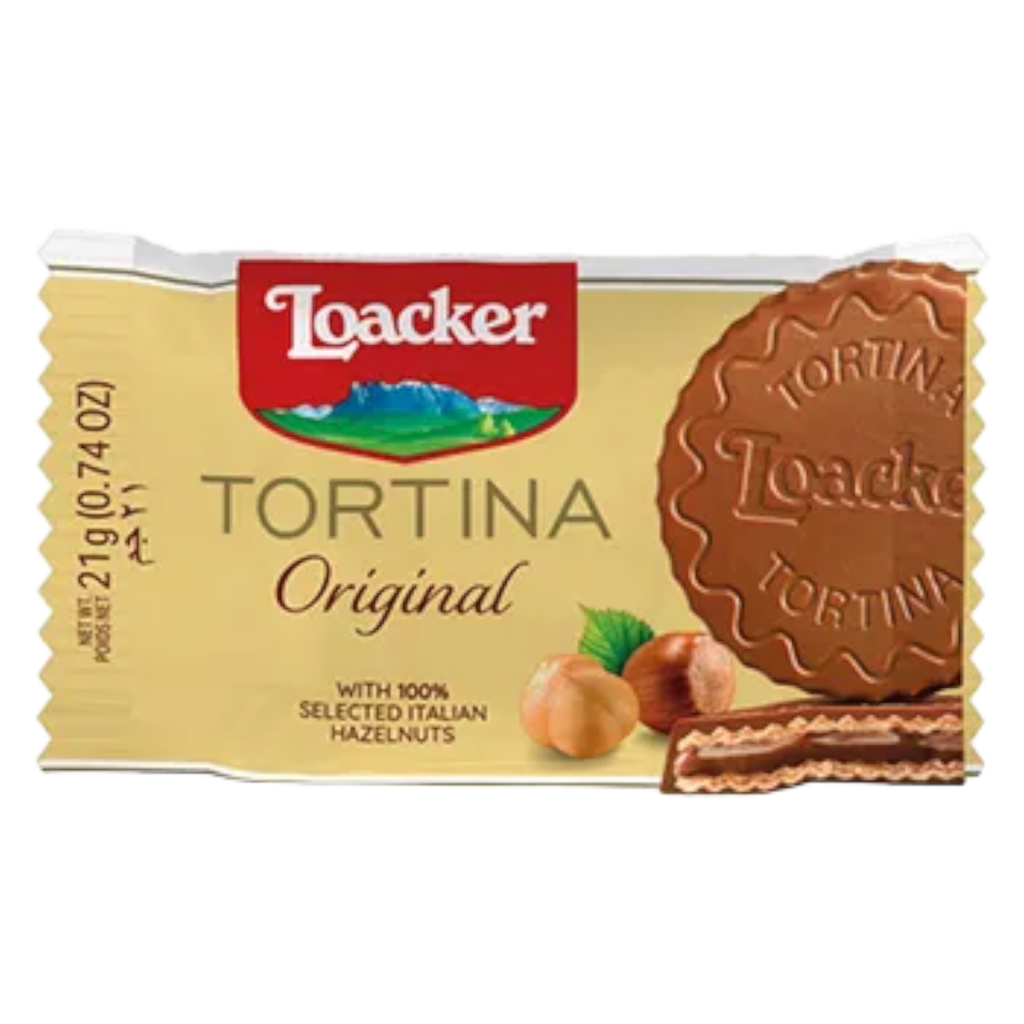 Loacker Tortina Hazelnut Wafer (SINGLE) (Italy) - 0.74oz (21g)