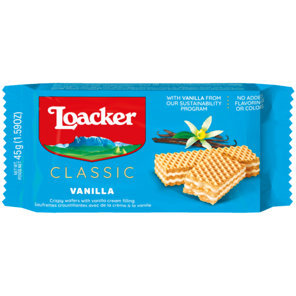 Loacker Vanilla Wafers (Italy) - 1.58oz (45g)