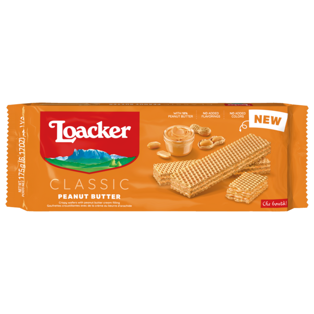 Loacker Peanut Butter Wafers (Italy) - 6.17oz (175g) BB 07/24