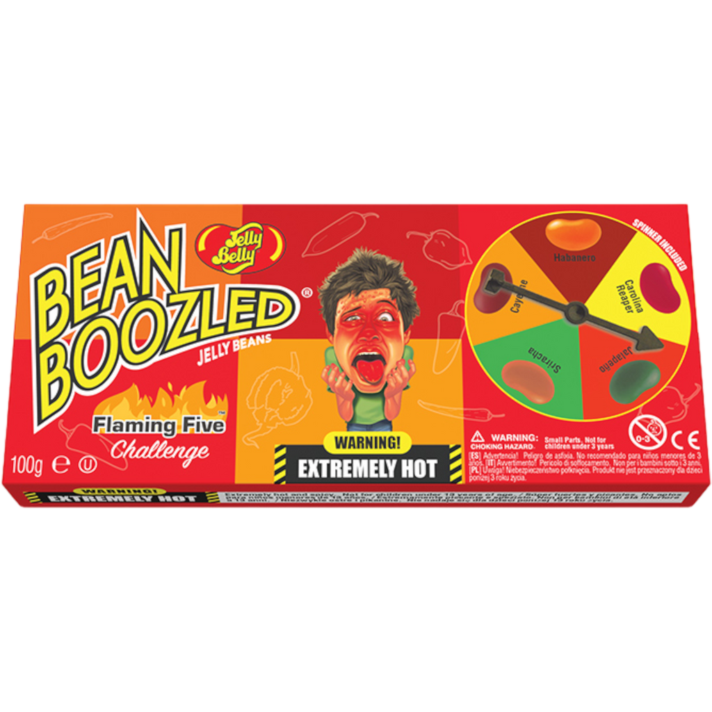 Jelly Belly Bean Boozled Flaming Five Jelly Beans Spinner Gift Box - 3.5oz (100g)